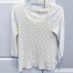Anthropologie 3/4 sleeve knit top